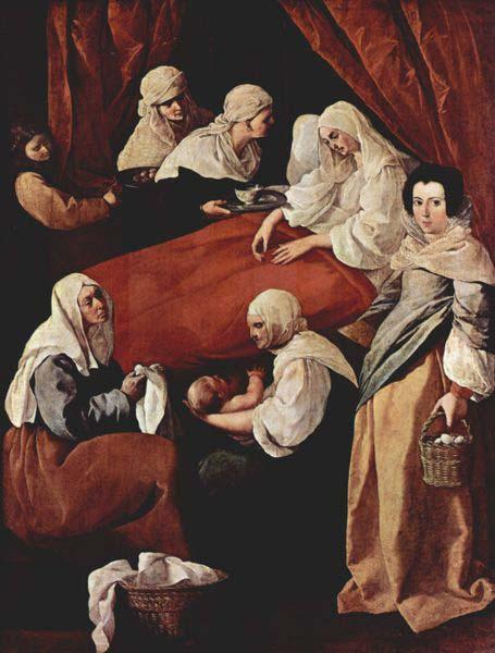 Francisco de Zurbaran The Birth of the Virgin,